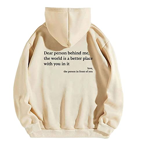 Dear Person Behind Me Hoodies, Beyond Hoodies You Are Enough Sweatshirt, Dear Person Behind Me' Sweatshirt (#22,XL)