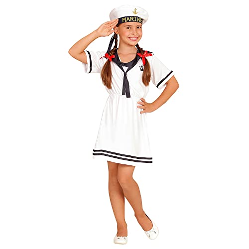 Widmann - Kinderkostüm Sailor Girl, Kleid und Hut, Karneval, Mottoparty