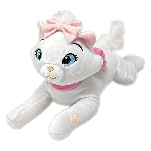 CARTOON Plüschtier Minou, Disney, Ariastogcaten, Maries, Kuscheltier mit Sound, 30 cm, liegend, weiß - 9273-4