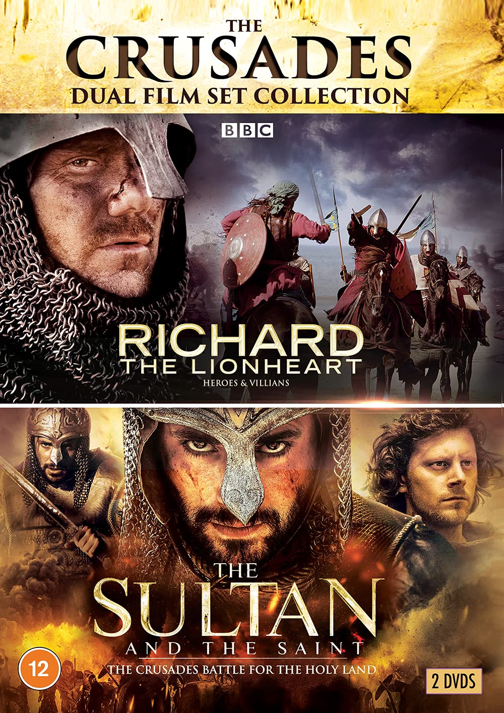 The Crusades - Dual Film Set Collection (Richard the Lionheart / Sultan and the Saint) [DVD] [2021]