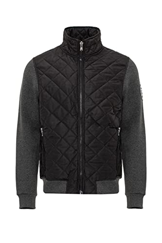 Cipo & Baxx Herren Übergangsjacke Steppjacke Sweat Rautenmuster Jacke CJ295 Black XXL