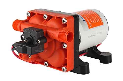 Seaflo Membranpumpe der Serie 42 mit Bypass für reduziertes Radfahren 12V/24V 11.3 LPM 55 PSI (24 Volt)