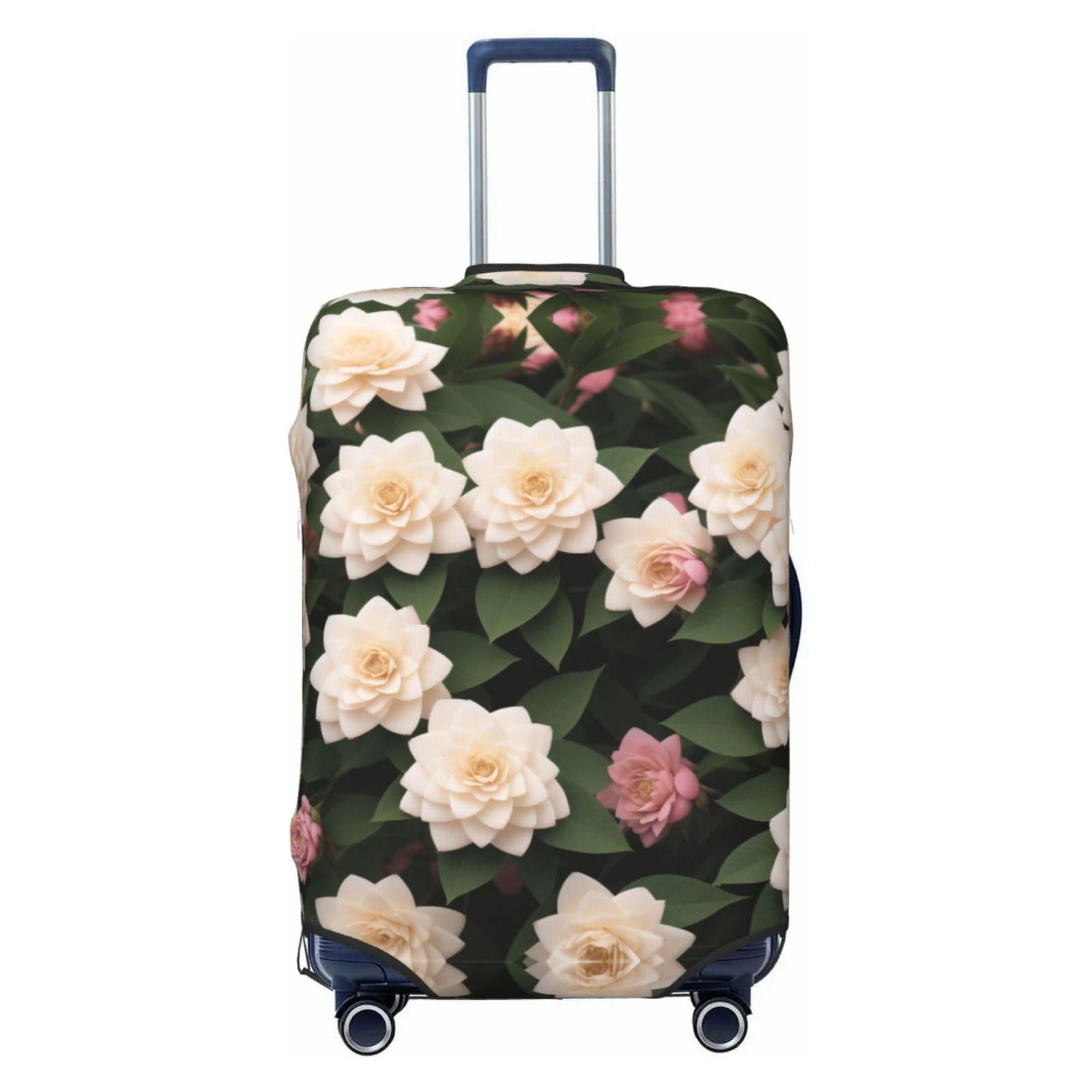 Miniks Camellia Reisegepäckabdeckung, robuster Koffer-Schutz, passend für 45,7 - 81,3 cm große Gepäckstücke, Größe XL, Schwarz, X-Large