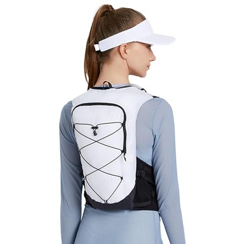 Weppduk Hydration Vest Pack,Hydration Pack Funktionelle Laufweste,Laufrucksack Sports Trail - Trinkrucksack, weiches, stabiles Tragesystem, erhöhter Komfort für Sport, Radfahren, Wandern