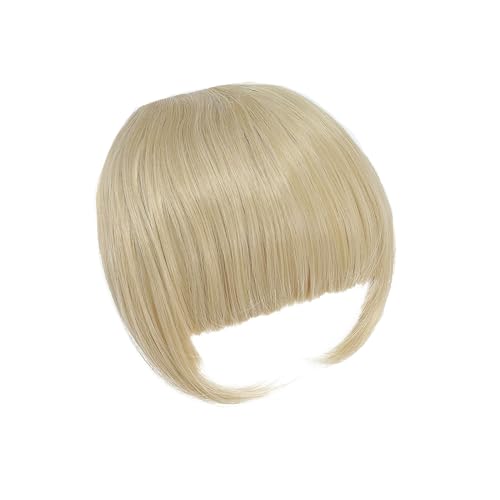 Pony Extension für Damen Clip-in-Pony-Haarverlängerung, Fransen-Pony-Haarteil, hochwertiger synthetischer Pony-Haarschmuck for Frauen, tägliche Party Fringe Bangs(24-613)