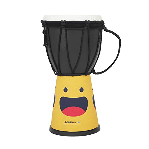 Afrikanische Trommel, 10,2 cm, afrikanische Djembe, Bongos, Handtrommel, Percussion, Musikinstrument, Dekoration, Geschenk, mit buntem Muster, Startertrommel