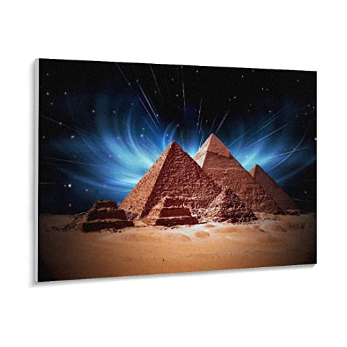 Puzzle 1000 Teile Ägyptische Pyramiden Puzzle 1000 Teile er Erwachsene Pädagogisches intellektuelles Dekomprimieren von Spielzeugrätseln Lustiges Familienspiel für Kinder Erwa（50x70cm）