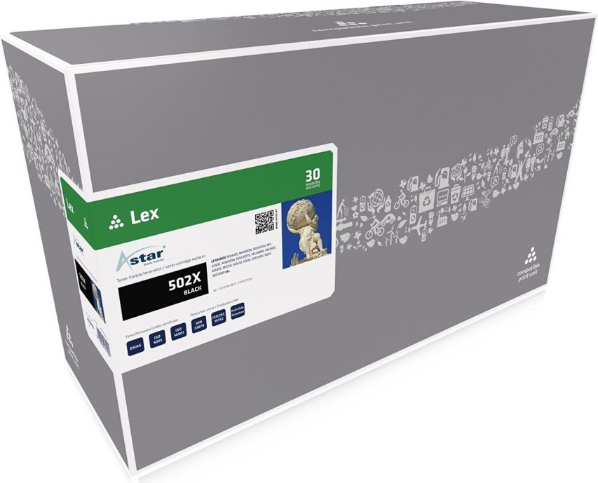 Astar - High Capacity + - Schwarz - kompatibel - Tonerpatrone - für Lexmark MS410d, MS410dn, MS415dn, MS510dn, MS510dtn, MS610de, MS610dn, MS610dte, MS610dtn