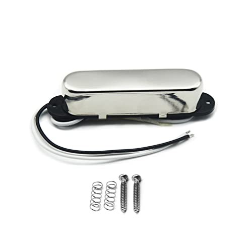 ZENGXUE Alnico 5 Hals Einzelspule Pickup E-Gitarren-Pickup Chrom/Gold/Schwarz Optional Geeignet Für E-Gitarre Geeignet Humbucker Tonabnehmer Set (Color : Chrome)