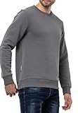 Cipo & Baxx Herren Sweatshirt Rundhalsausschnitt Basic Pullover Hoodie Sweater CL558 Anthracite L