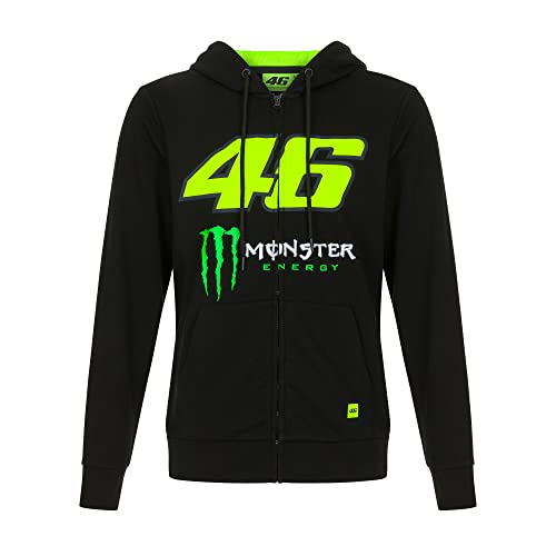 Valentino Rossi VR 46 Herren Monster Energy 46 Sweatshirt, Schwarz, XXL