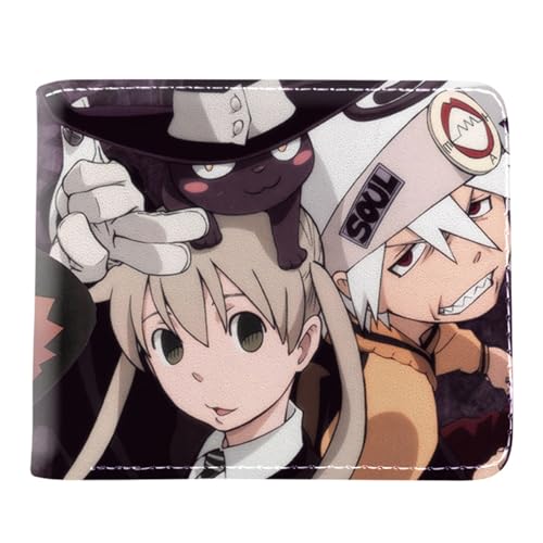 RYNDEX So-ul Eat-er Anime Geldtasche, Cartoon-Druck Kleiner Geldbeutel, PU Leder Geldbörse Kreditkartenhalter(Color:Multicolor 8)