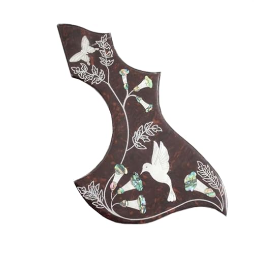 Akustikgitarre Pickguard Kratzer Platte, 41 Zoll Akustikgitarre Schlagbrett Anti-Kratz-Plattenaufkleber mit Blumenmuster