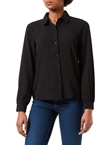 JACQUELINE de YONG Damen Jdybrooke L/S Shirt Wvn Noos Bluse, Schwarz, 44 EU