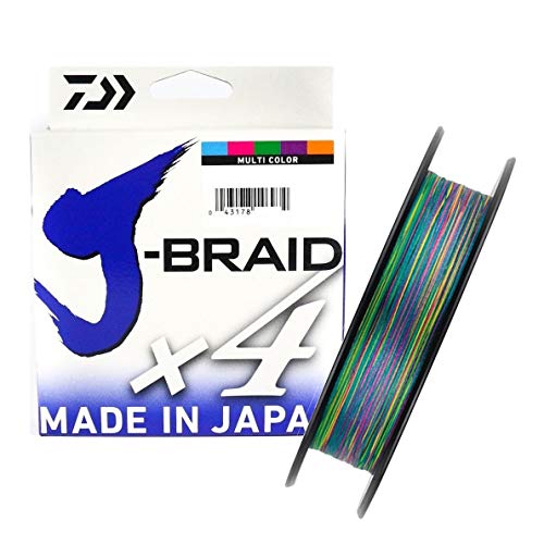 DAIWA J-Braid X4, geflochtene Angelschnur, mehrfarbig