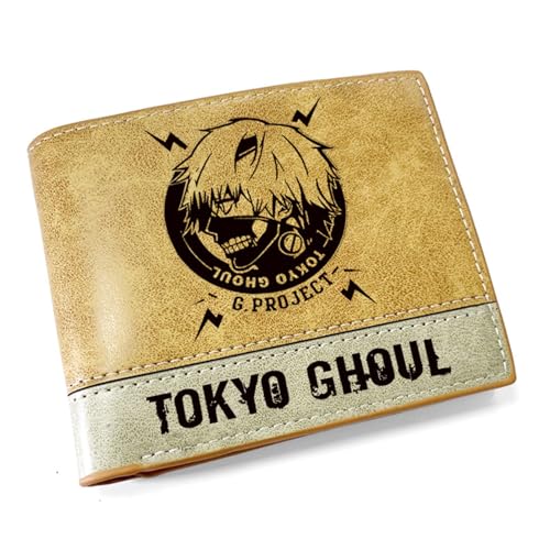 Tok-yo Gho-ul Geldbeutel Anime Mittelgroß, Cartoon-Münztasche Geldbeutel Klein, PU Leder Kreditkartenetui Reisegeldbeutel, für Anime-Fan-Geschenke Jungen und Mädchen(Color:Multicolor 1)