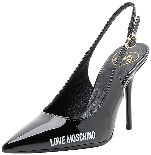 Love Moschino Damen Ja10149g1hih0000 Absatz-Sandalen, Nero, 38 EU