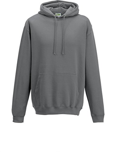 Just Hoods College Hoodie, Steel Grey, XL