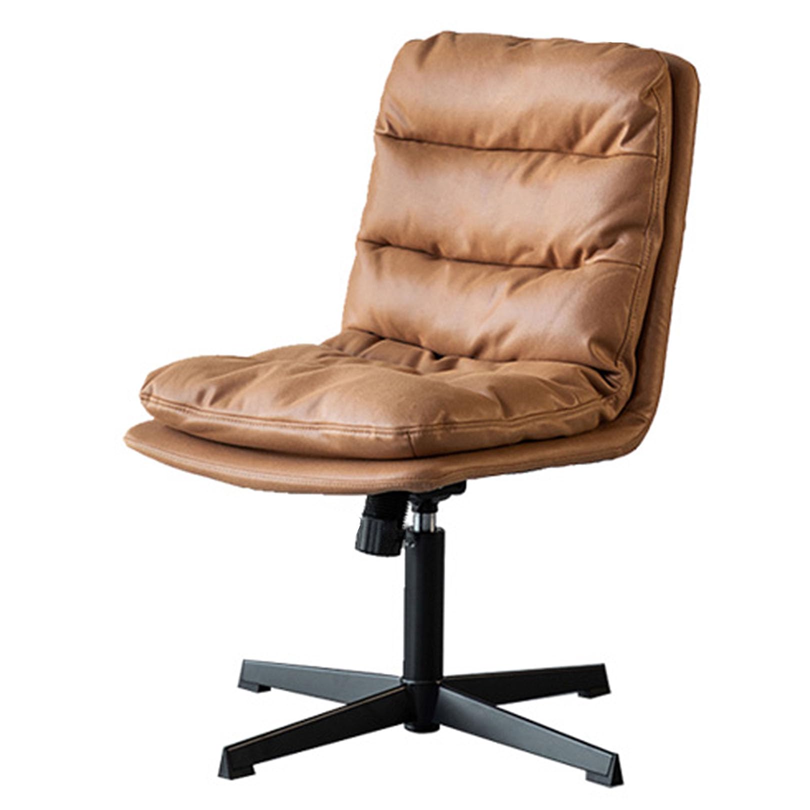 Ergonomischer Home-Office-Stuhl, PU-Leder, Computer-Drehstuhl, Schreibtischstuhl, Arbeitsstuhl mit Kippfunktion, mittelhohe Rückenlehne, höhenverstellbar, Wohnzimmer, Schlafzimmer, Chefsessel