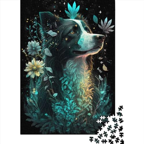 1000-teiliges Puzzle für Erwachsene, Puzzle „Australischer Schäferhund“, Puzzle für Erwachsene und Jugendliche von Educational Stress Relief Toy Puzzle (Größe: 75 x 50 cm)