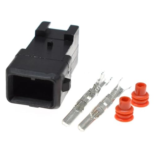 ZGYDNM 1–20 Sätze wasserdichter 2-poliger 3,5-mm-Stecker der TE-Serie 282189-1 for die EV1-Zündspule des primären Power-Timer-Injektors(Male Set,1Set)