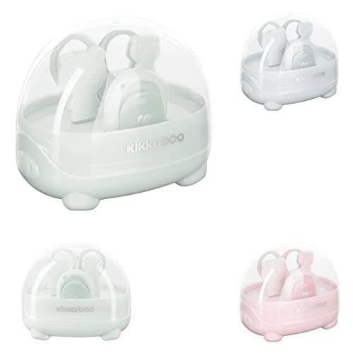 Kikkaboo Baby Maniküre-Set Bär, Nagelschere, Nagelknipser, Nagelfeile, ab Geburt, Farbe:grün