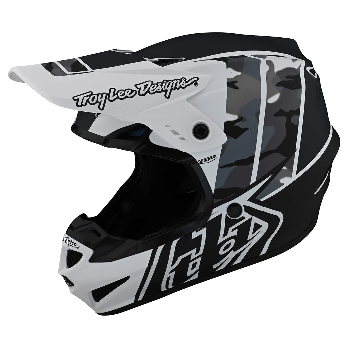 Troy Lee Designs Motocross Helm GP, Nova Camo - Weiß, XL, 103-TLD-GP