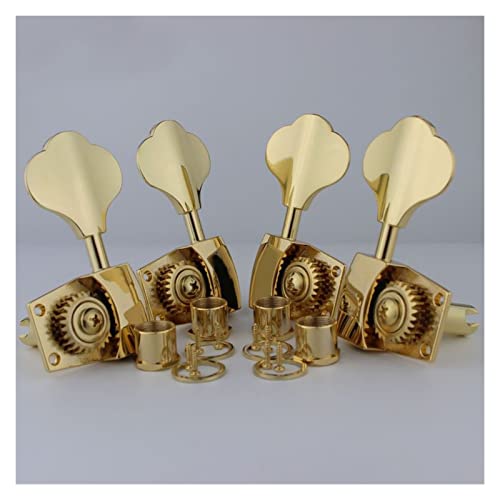 Gitarren Stimmwirbel Hochwertige Offene Getriebe Bass Tuner Tuning Keys Gold (Color : 2R2L)