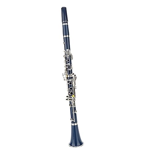 Anfänger-Studenten-Musikinstrument Bb 17-Tasten-Klarinetteninstrument, Neusilber-ABS-Körpermaterial, Klarinette Anfänger klarinetten (Color : Blue)