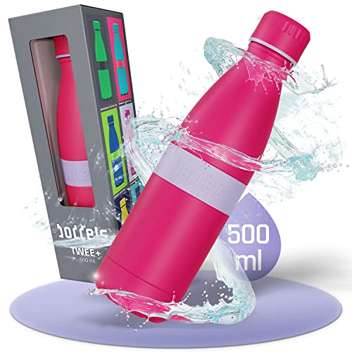 boddels Trinkflasche TWEE+ 500ml - Deine Isolierflasche für jeden Anlass (Lavendelblau/Pink)