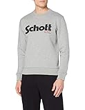 Schott NYC Herren Swcrew Sweatshirt, Grau (Heat.Grey Heat.Grey), XX-Large