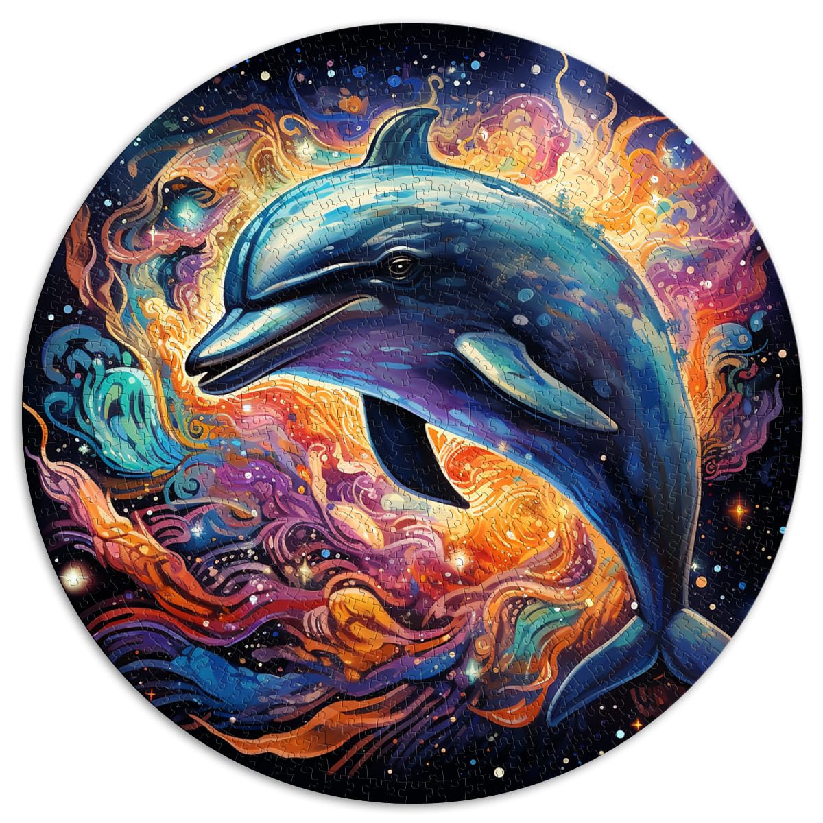 Puzzlespiele Delphin-Puzzles für Erwachsene, 1000 Teile, 67,5 x 67,5 cm, Lernspielzeug, Familienspiele, anspruchsvoll, aber unterhaltsam und humorvoll