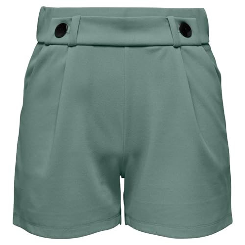 JdY Damen Jdygeggo JRS Noos Shorts, Chinois Green/Detail:black Button, L EU