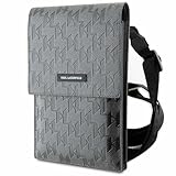 KARL LAGERFELD Tasche KLWBSAMSMG Silber Saffiano Mongram Plaque