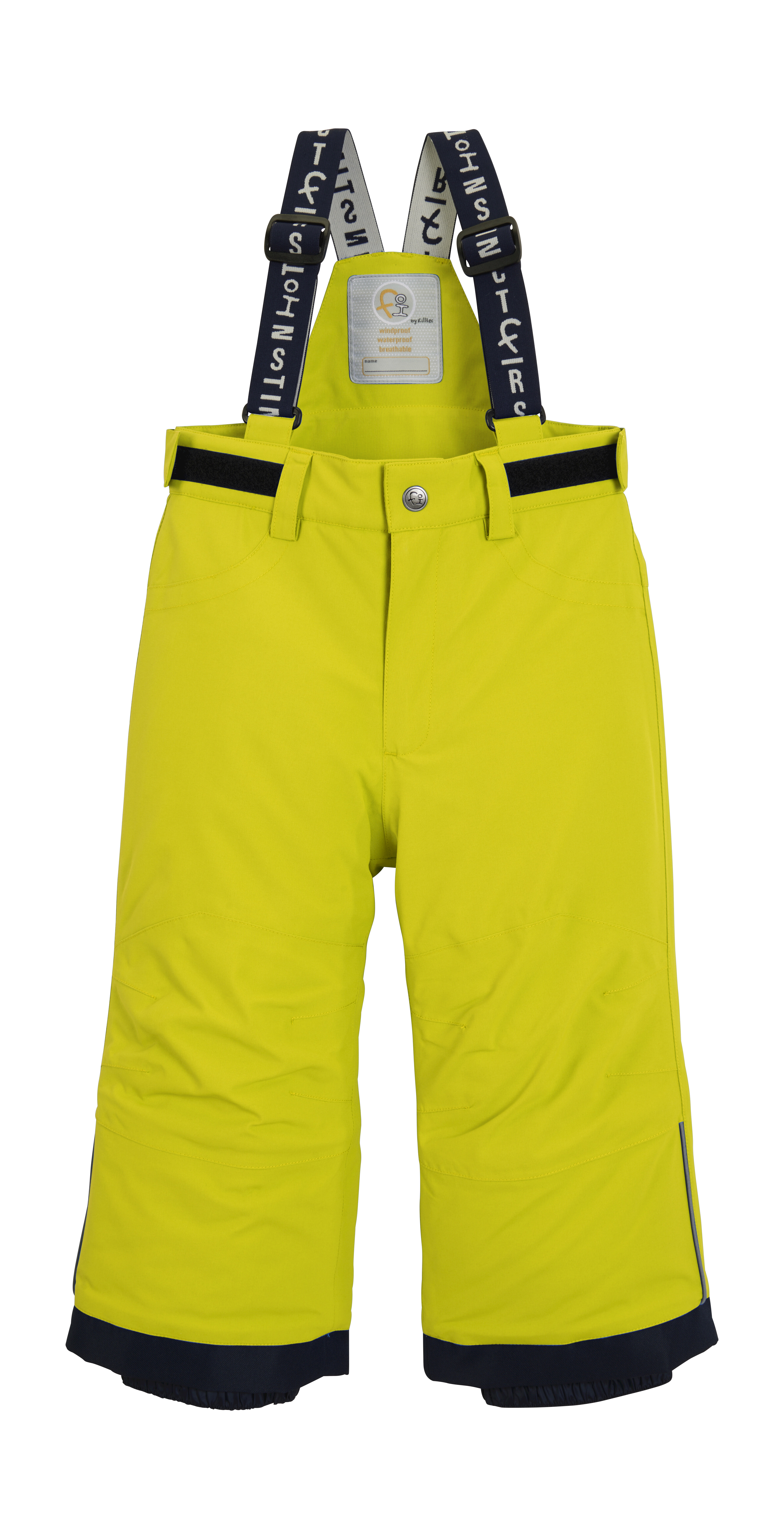 first instinct by killtec Kinder Skihose/Matschhose/Funktionshose mit Trägern und Schneefang FISW 48 MNS SKI PNTS, Lime, 110, 39989-000