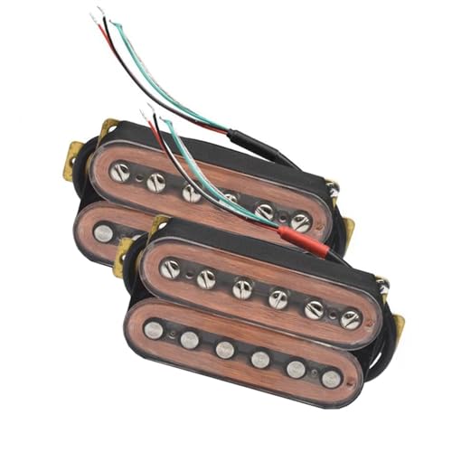 Transparenter Humbucker-Tonabnehmer für E-Gitarre, Kunststoffspule, verstellbare Schraube, Gitarrenteile Single-Coil-Tonabnehmer