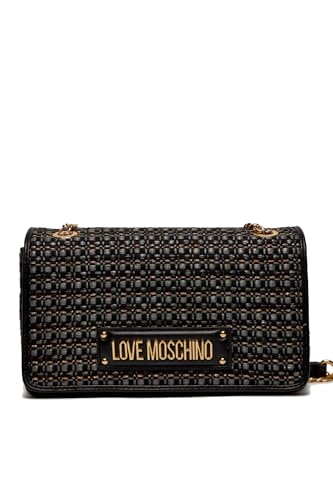 Love Moschino Damen Jc4242pp0ikc100a Schultertasche, Schwarz