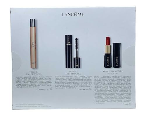 Lancôme - Travel Set - Trésor L'Eau de Parfum 10ml + Hypnôse Mini Mascara 2ml + L'Absolu Rouge Mini Cream 196