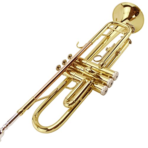 B Flache Professionelle Trompete Musikinstrument Goldener Anfänger