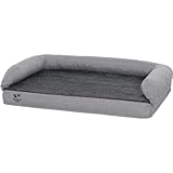 Siena Home CHIASA Hundebett Silber XL Bezug aus 100% Polypropylen, Dessin 200, Farbe Silber