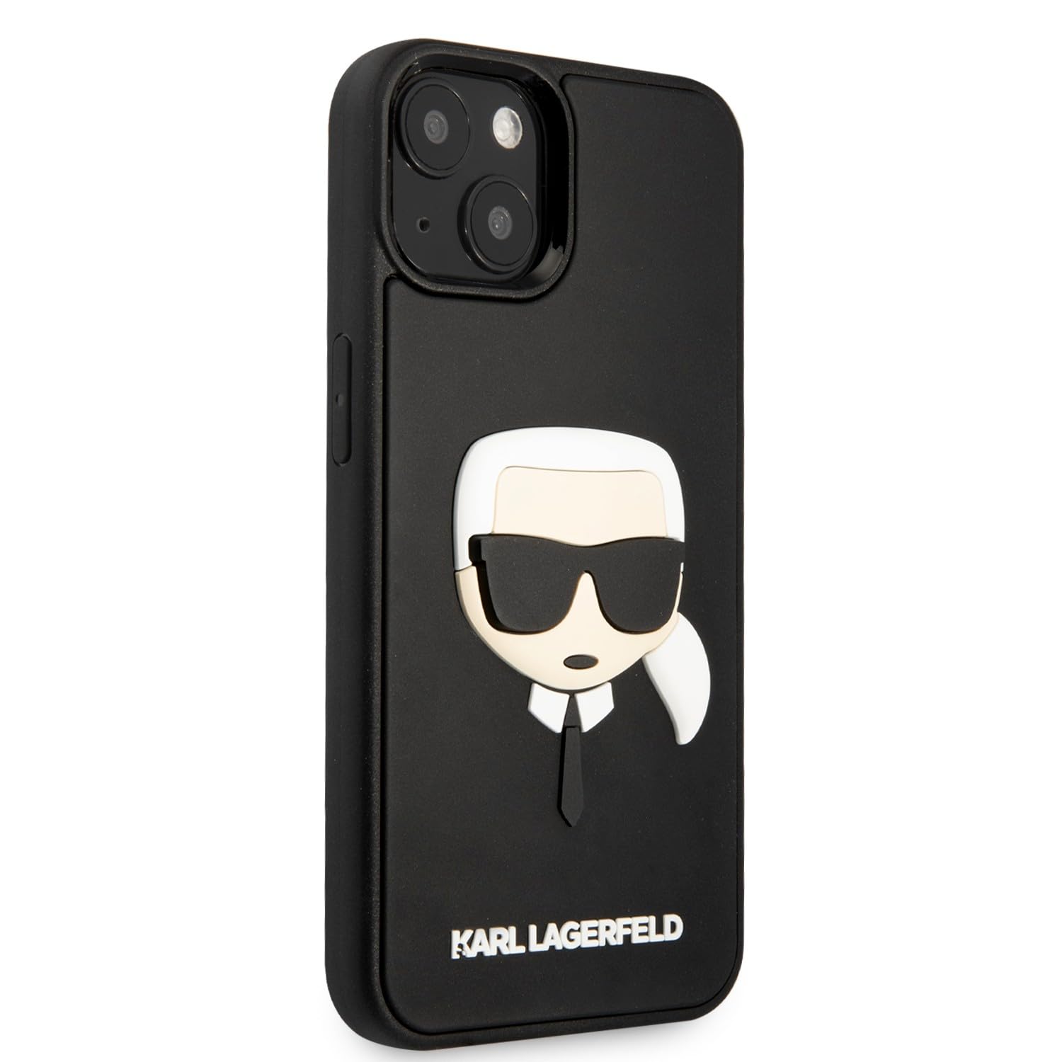 KARL LAGERFELD KLHCP14MKH3DBK hülle für iPhone 14 Plus 6,7" schwarz/Black hardcase 3D Rubber Karl`s Head