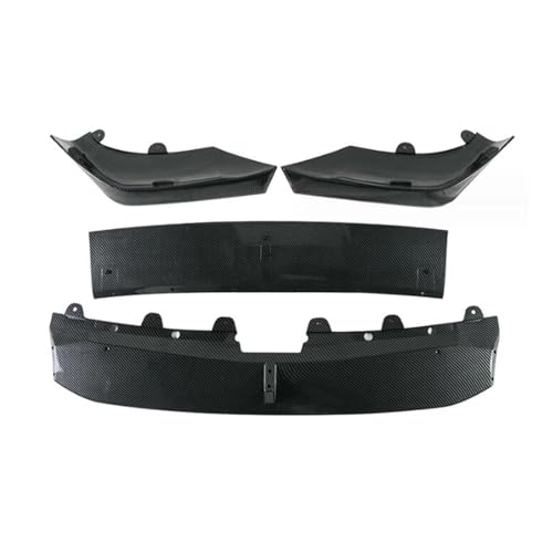 Splitter Für X3 G01 X4 G02 IX3 G08 Pack Facelift 2021-2023 Auto Front Stoßstange Lip Spoiler Splitter Körper Kit Schürzen Abdeckung Schutz Trim Frontlippe(Carbon Look)