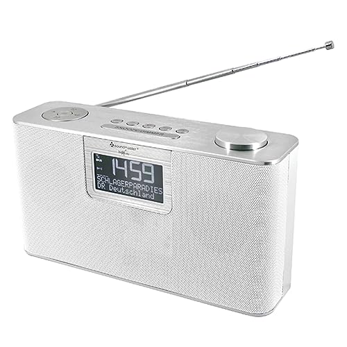 Soundmaster DAB700WE tragbares DAB+ und UKW Radio mit USB und Bluetoothfunktion