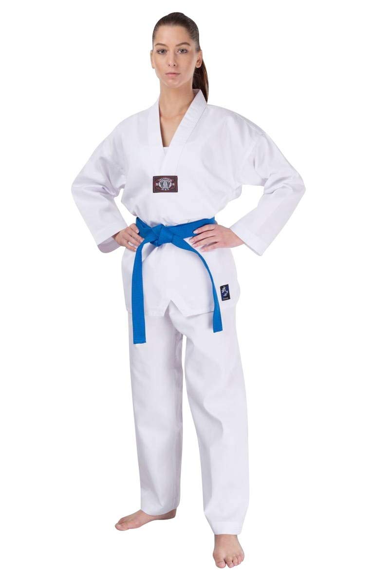 S.B.J - Sportland Taekwondo Anzug/Dobok Kampfsportanzug Basic ohne Rückenaufdruck 180 cm