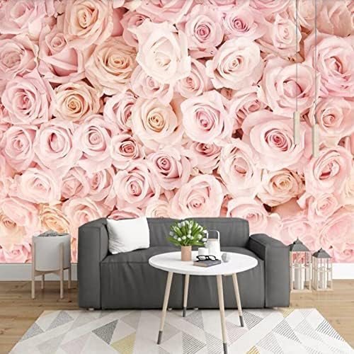 Rosa Rosen 3D Tapeten Wanddekoration Fototapete Sofas Wohnzimmer Wandbild Schlafzimmer-250cm×170cm