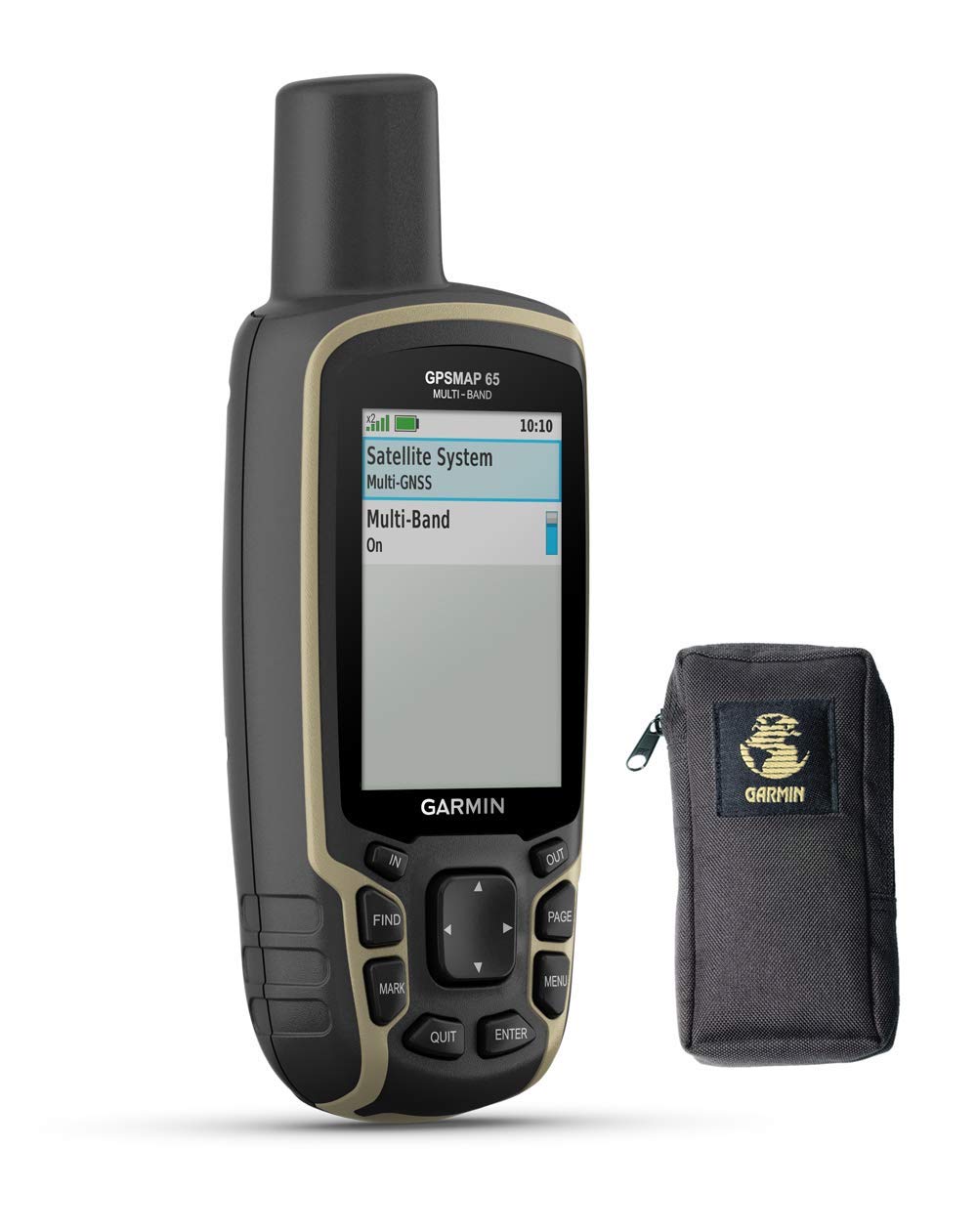 Garmin 010-02451-01 GPSMAP 65 Navigationsgerät, tragbar, für den Außenbereich, GPS, mit Transportkoffer