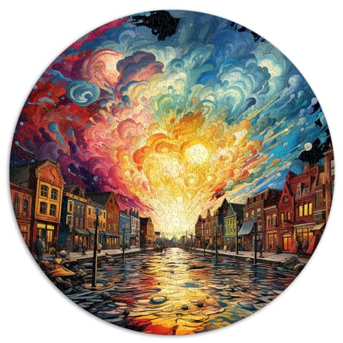 Puzzles Gift Copenhagen Buntes Kunstpuzzle für Erwachsene 1000 Teile 26,5 x 26,5 Zoll Spiele Spielzeug Geschenkangebot als Geschenk für die ganze Familie