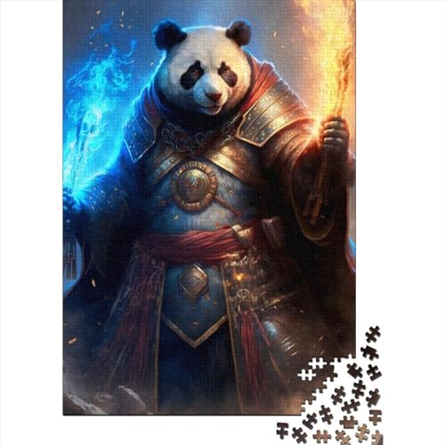 1000-teiliges Puzzle für Erwachsene Teenager, Panda-Magier-Puzzle für Erwachsene und Teenager von Unique Birthday and, 75 x 50 cm