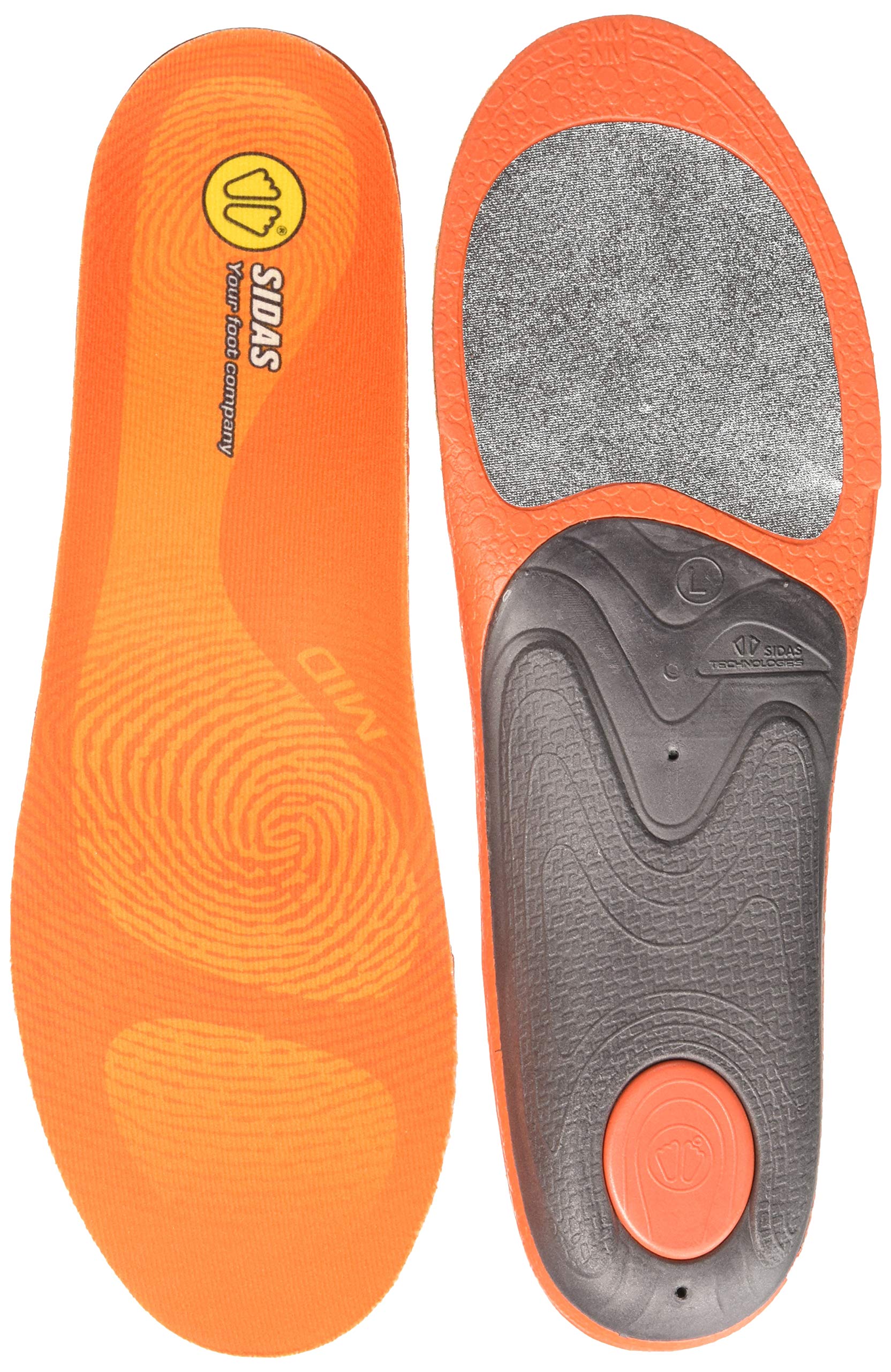 SIDAS 3Feet Winter Mid-Einlegesohlen Sohlen, Orange, XXL