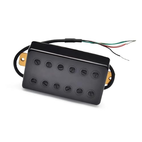 Doppelspulen-12-Loch-Humbucker-Tonabnehmer Für E-Gitarre, Schwarz e gitarren tonabnehmer (Color : Bridge Pickup)